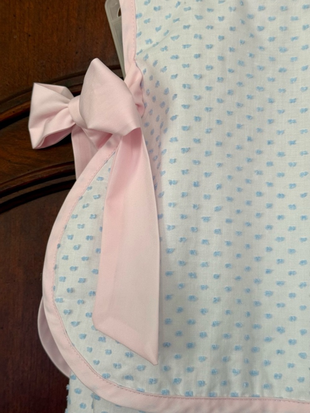The Beaufort Bonnet Company Pink Blue Swiss Dot Bloomer Set 6-12M TBBC - Picture 4 of 10